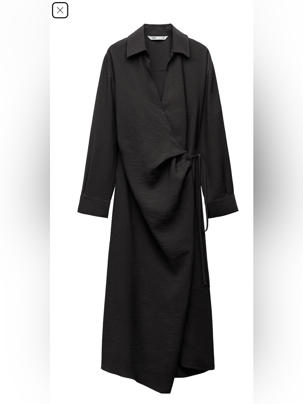 Zara wrap Shirt Dress ZW  Collection